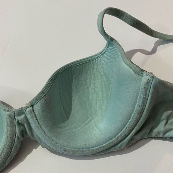 Victoria's Secret Body By Victoria Antique Blue Lace Bra Women's Size 32C - Picture 5 of 9